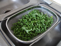 Cleaning Kale