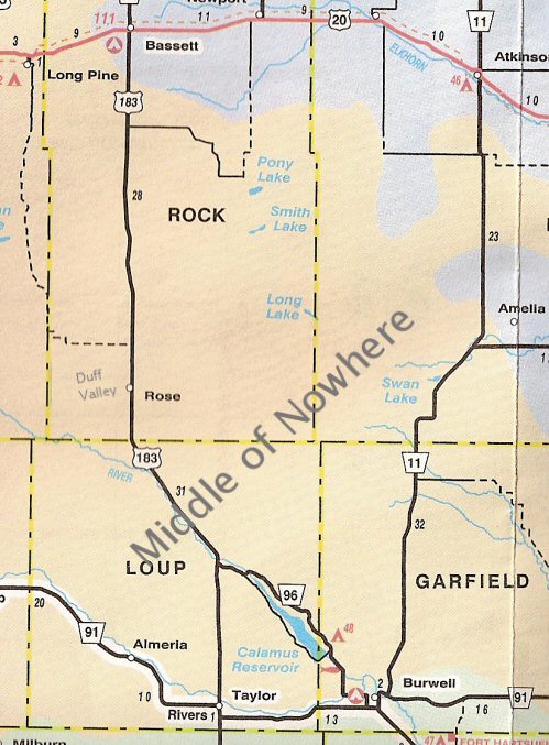 Rock County and surrounding Nebraska counties