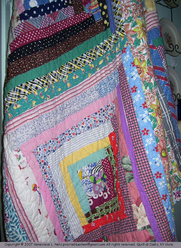 Old handmade quilt