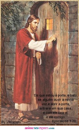 Jesus está à sua porta, receba-o!