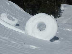 snow donut