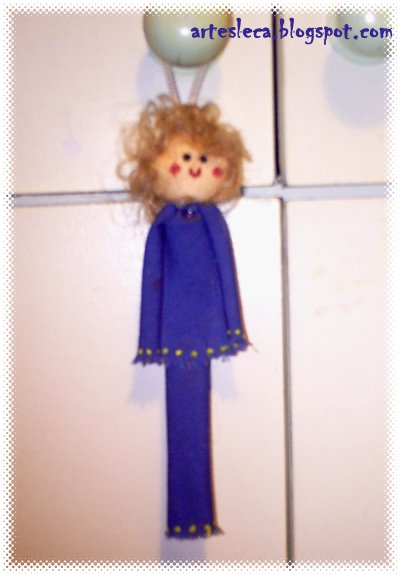 Boneca Azul guadanapo de pano