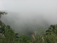 A view from the Transcentral Highway. On a misty day like this, Balamban is hidden from sight.