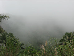A view from the Transcentral Highway. On a misty day like this, Balamban is hidden from sight.