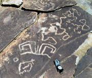 Valle hermoso (Mend.) petroglifos