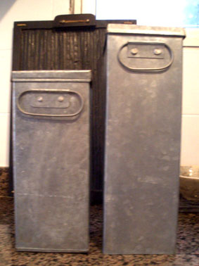 cajas de zinc para baño o cocina con tapa