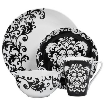 [target+black+and+White+dinner+ware]