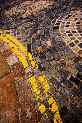 Cobbles, lines and curves abstract - Image © David Toyne