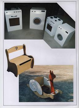 pour les enfants: machines à laver, four...