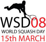 World Squash Day 2008 logo