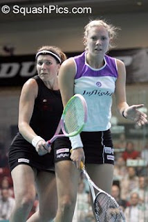 Laura Lengthorn-Massaro holds off Natalie Granger in the 2005 British Open