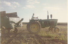 Lowell Hayes in 1962 on his farm