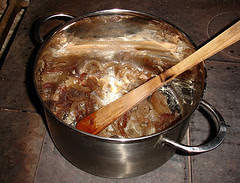 hardworkinghippy making pig skin soup
