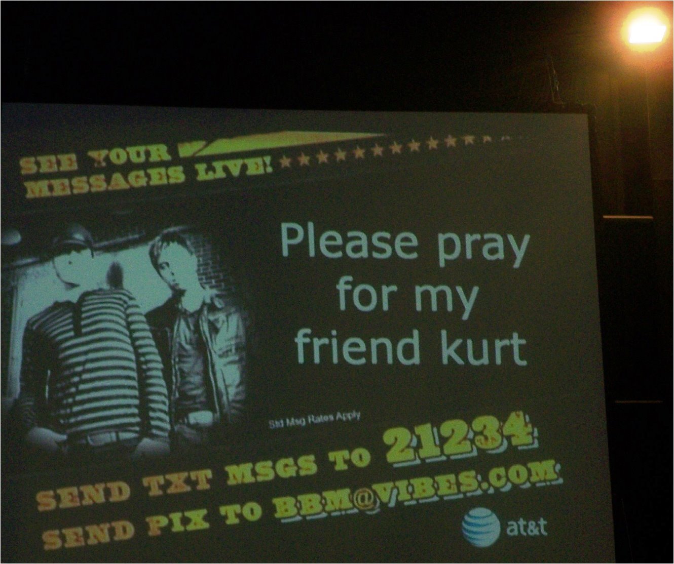 Prayers for Kurt @ Christian Concert