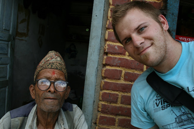 Me with an old Nepali man