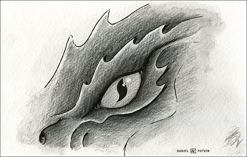 Les dessins de Daniel: Oeil de dragon - Dragon eye