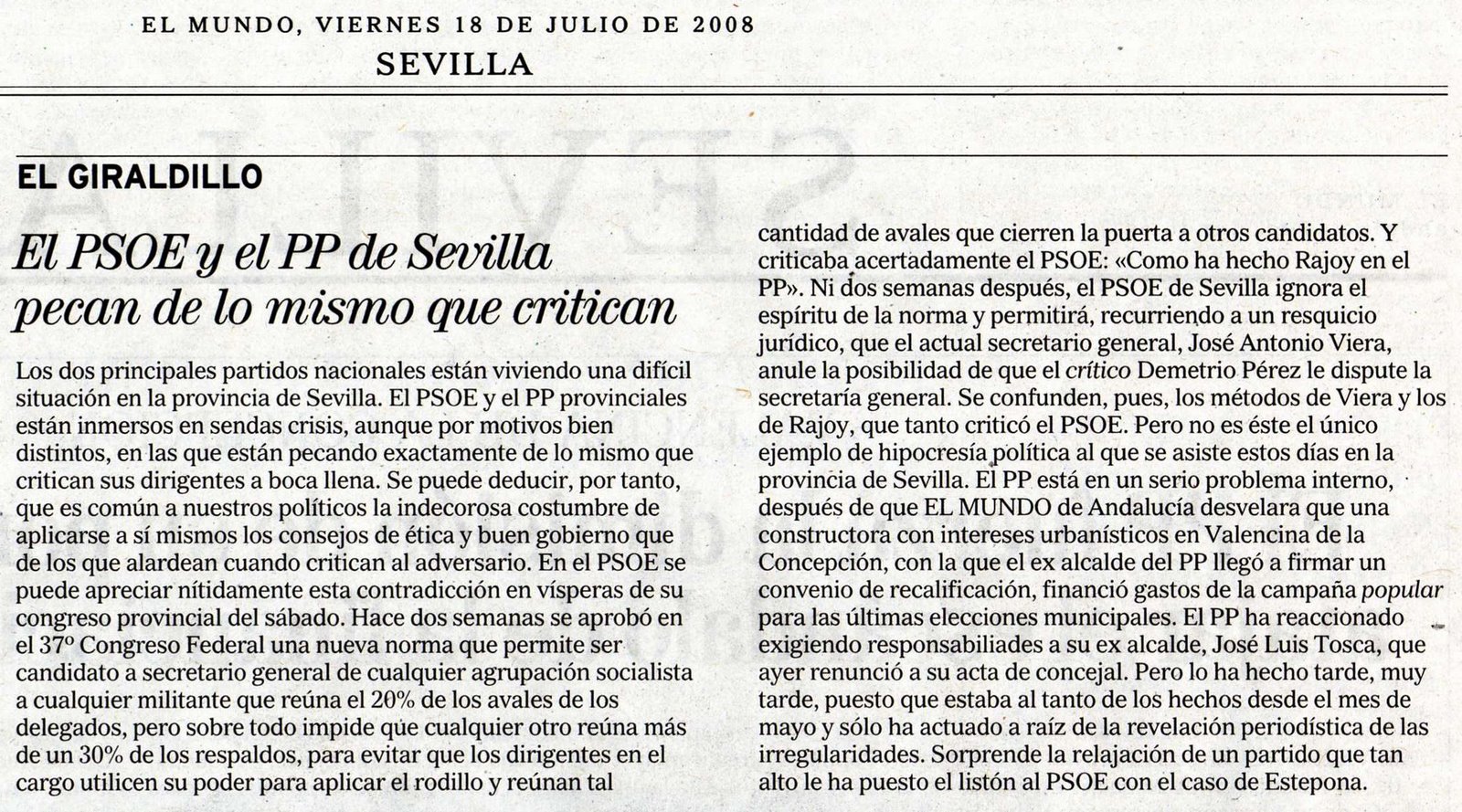 [2008+07+18+EL+MUNDO+EL+PSOE+Y+EL+PP+DE+SEVILLA+PECAN+DE+LO+MISMO+QUE+CRITICAN.jpg]
