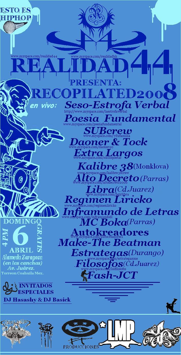 [(1)Flayer+6+de+Abril+en+Torreon+(Presentacion+del+Rekopilatorio+2008+de+Realidad44).JPG]