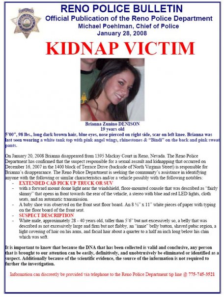 Missing Person: Brianna Denison
