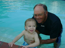 Chance and his swim coach, Grandpa!