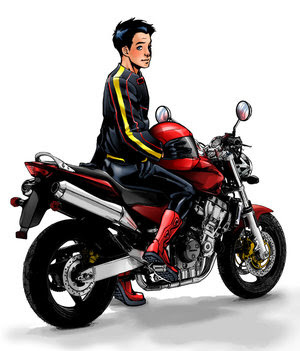motorbike anime