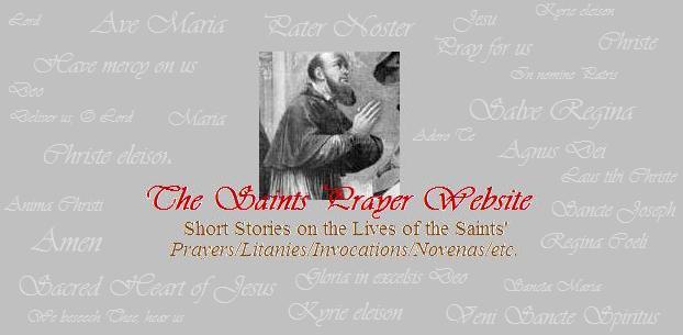 The Saints Prayer Website