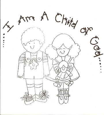  Coloring Pages on Lds Nursery Color Pages  1   I Am A Child Of God