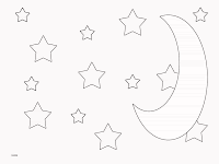 Todo Dibujos Infantiles Para Pintar Y Colorear Estrellas Y Luna