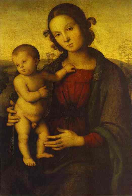 Madonna and child, Pietro Perugino,MADONNA Y NIÑO,MADONNA E CRIANÇA,MADONNA E BAMBINO,MADONNA ET ENFANT