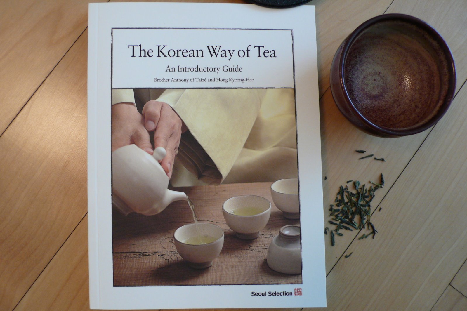 Photo of Cover of The Korean Way of Tea book with a tea cup