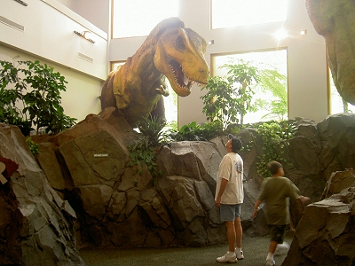 Barry about the be consumed by a T. Rex at Universal's Islands of Adventure