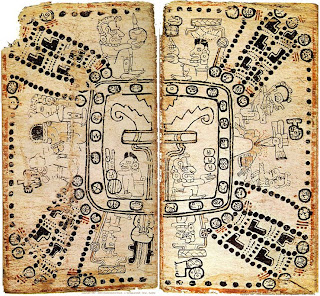 El modelo maya del mundo, según el Códice Madrid o Tro-Cortesiano.