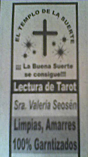 Anuncio clasificado de tarotista. Noroeste Mazatlán, 9 de mayo de 2008.