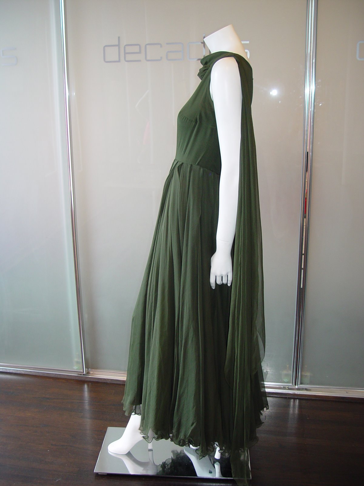 [JAMES+GALANOS+OLIVE+CHIFFON+BATEAU+NECK+LAYERED+GOWN+WITH+ATTACHED+SCARF+THROUGH+NECKLINE+C+LATE+1950S.JPG+(1).JPG]
