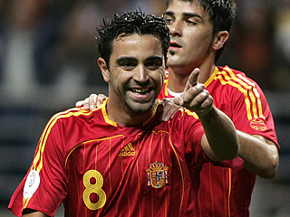 Xavi Hernandez top Spanish footballer