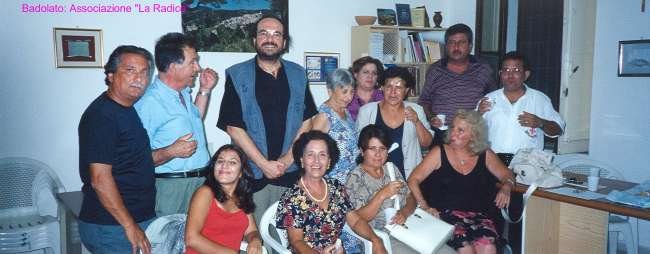 2001. Incontro con l'Associazione Culturale "La Radice" di Badolato
