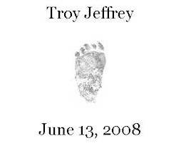 Troy's little footprint