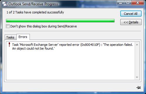 [08-03-29+Outlook+Error+-+0x8004010F+Operation+Failed+-+Object+not+found.jpg]
