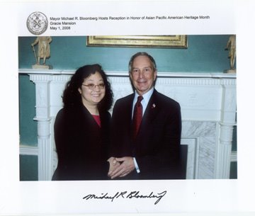 With Mayor Mike Bloomberg