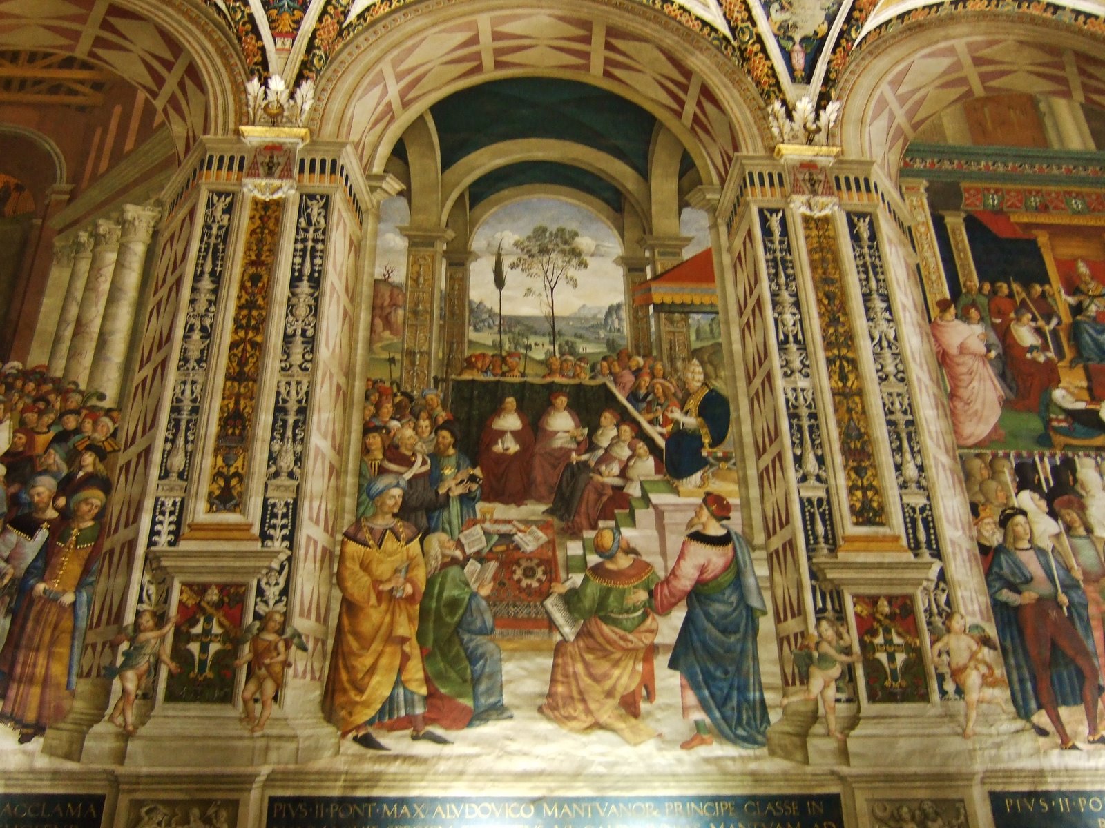 [Siena--Duomo+library+fresco.JPG]