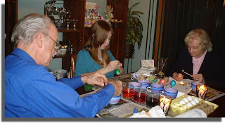 Egg Decorating Class led by Daughter