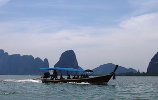 Longtail boat in Phang Nga Bay