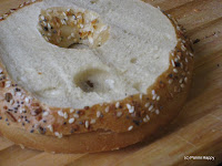 Bagel with top and bottom edges removed