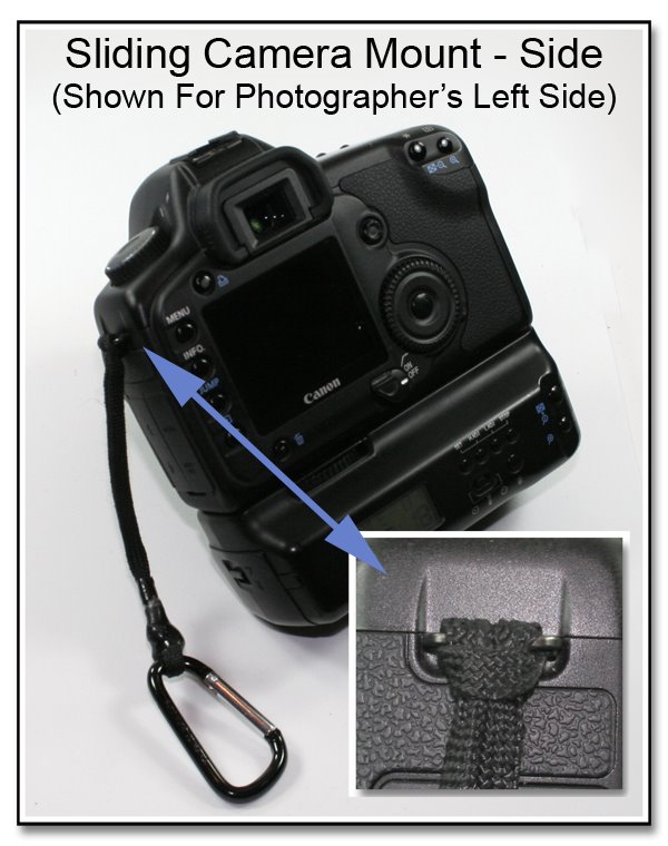 CP1099: Sliding Camera Mount - Side (Shown for Photographer's Left Side)