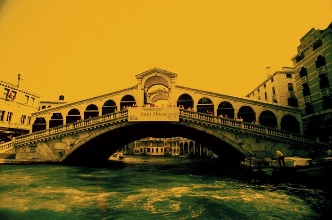 VENICE ITALY_ Rialto Bridge from a waterbus