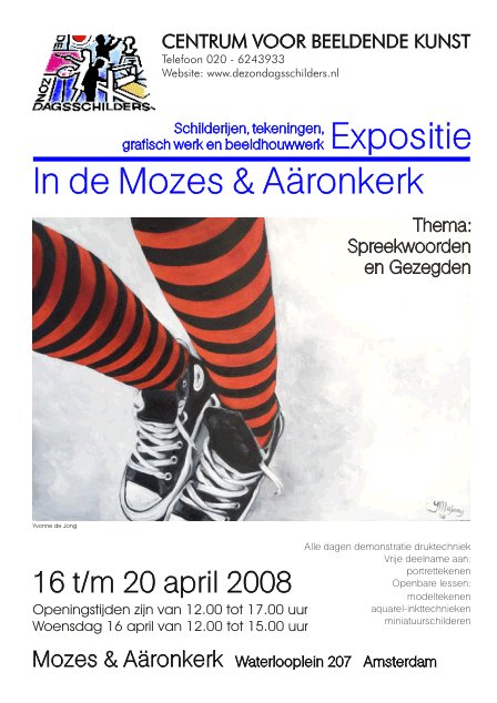 Poster Mozes en Aaronkerk expositie