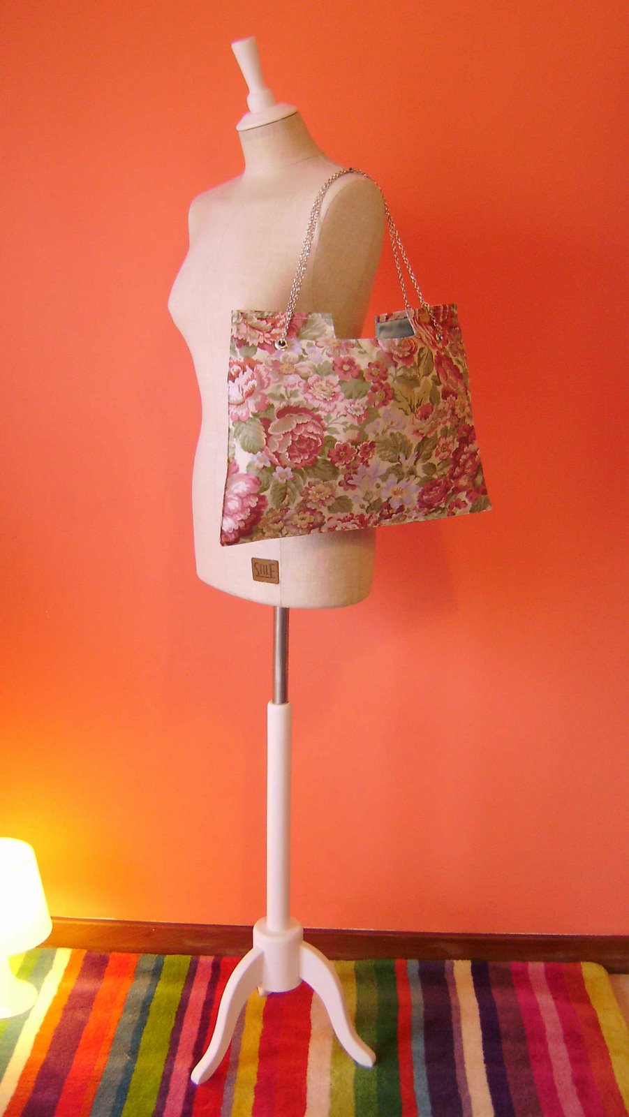 :New Bag: in fabric flowers