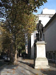Millais statue outside Tate Britain