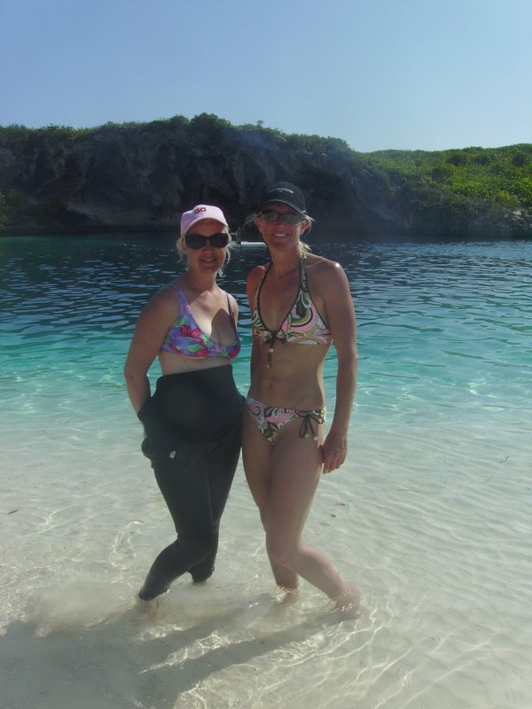 Me and Fran at the blue hole