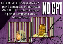 No all'espulsione dei compagni Nazan Ercan e Abdellatif Ibrahim Fatayer